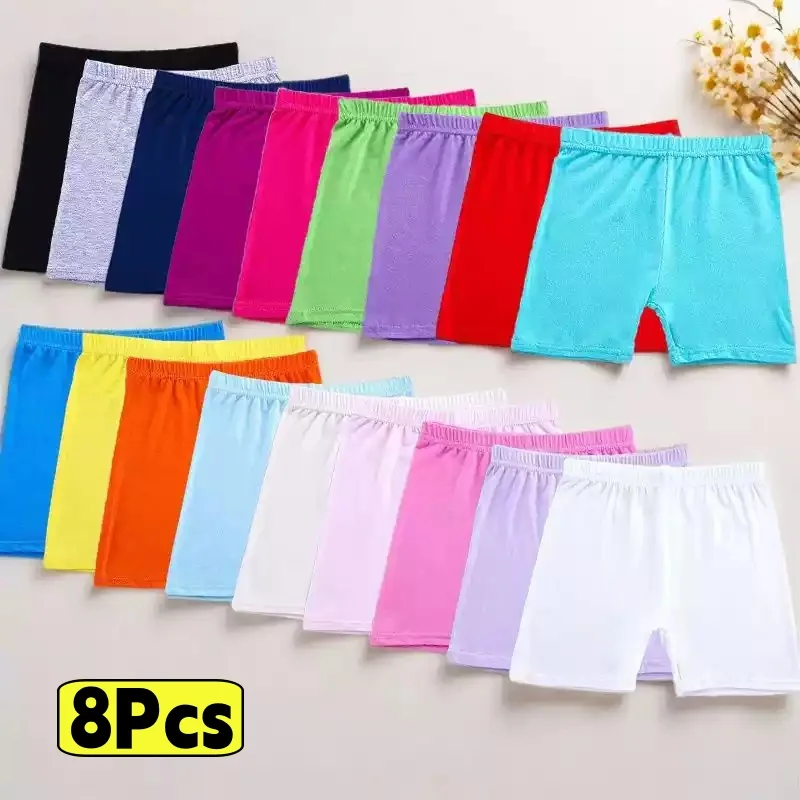 Girls Cotton Safety Shorts - Image 1