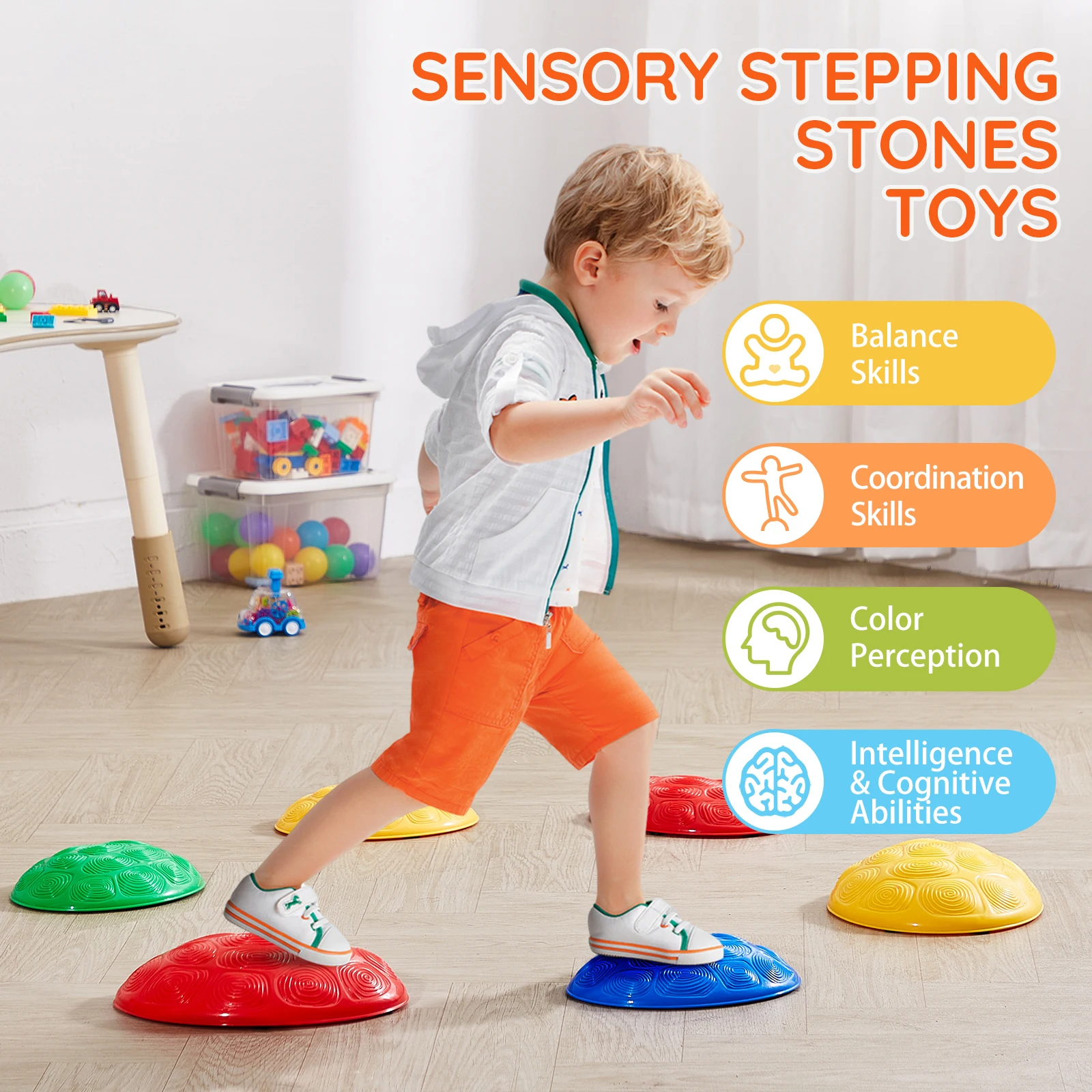 Kids Balance Stepping Stones - Image 3