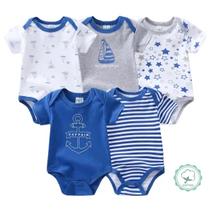 5pcs Baby Boy Onesies